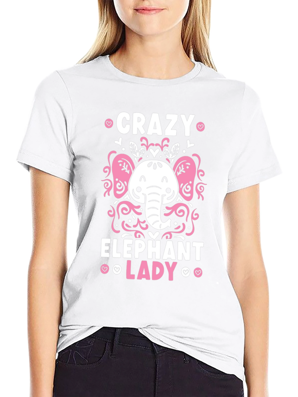 Crazy Elephant Lady Graphic Tee