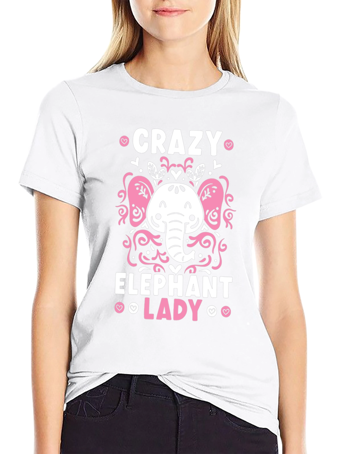 Crazy Elephant Lady Graphic Tee