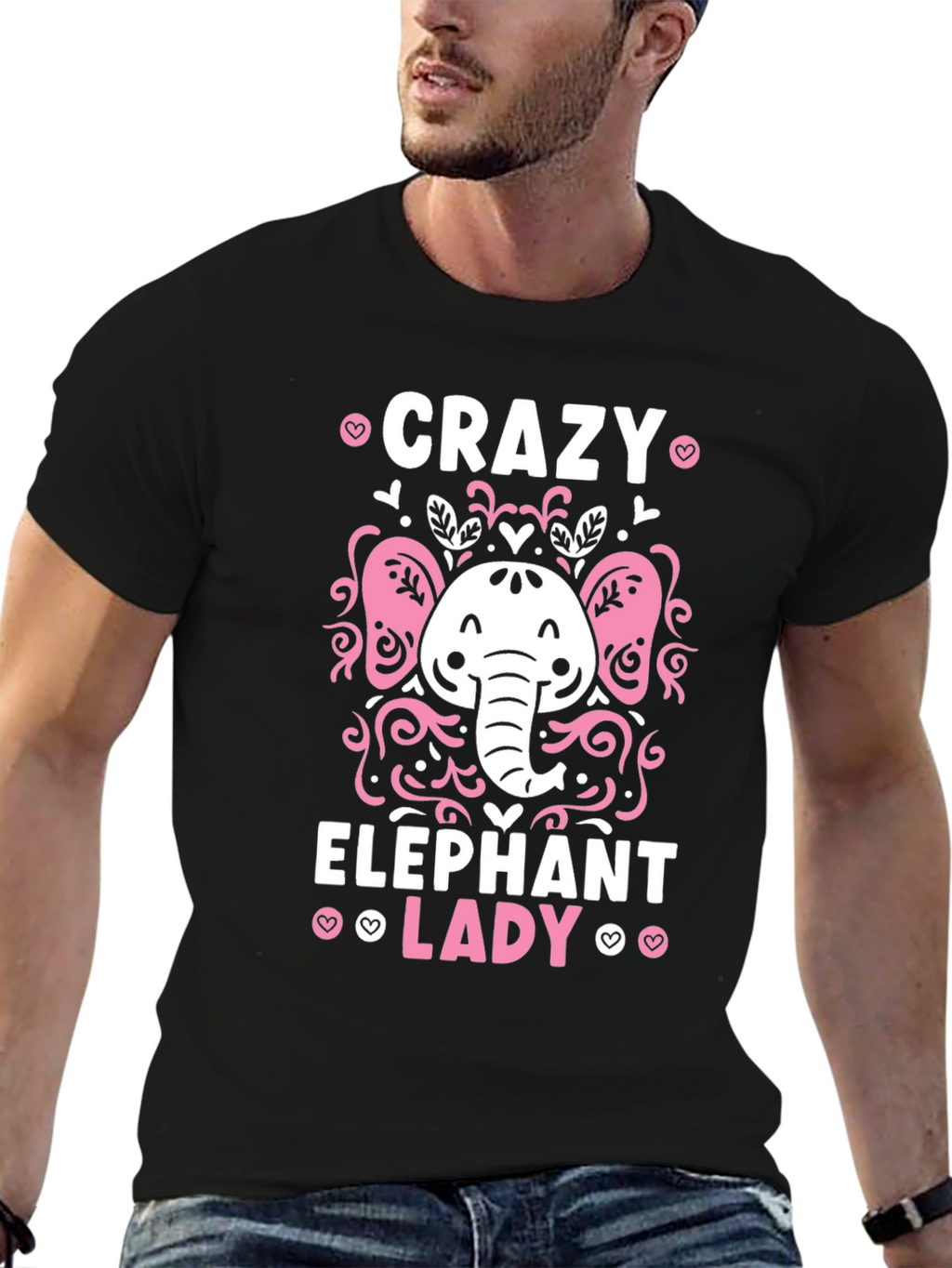 Crazy Elephant Lady Graphic Tee