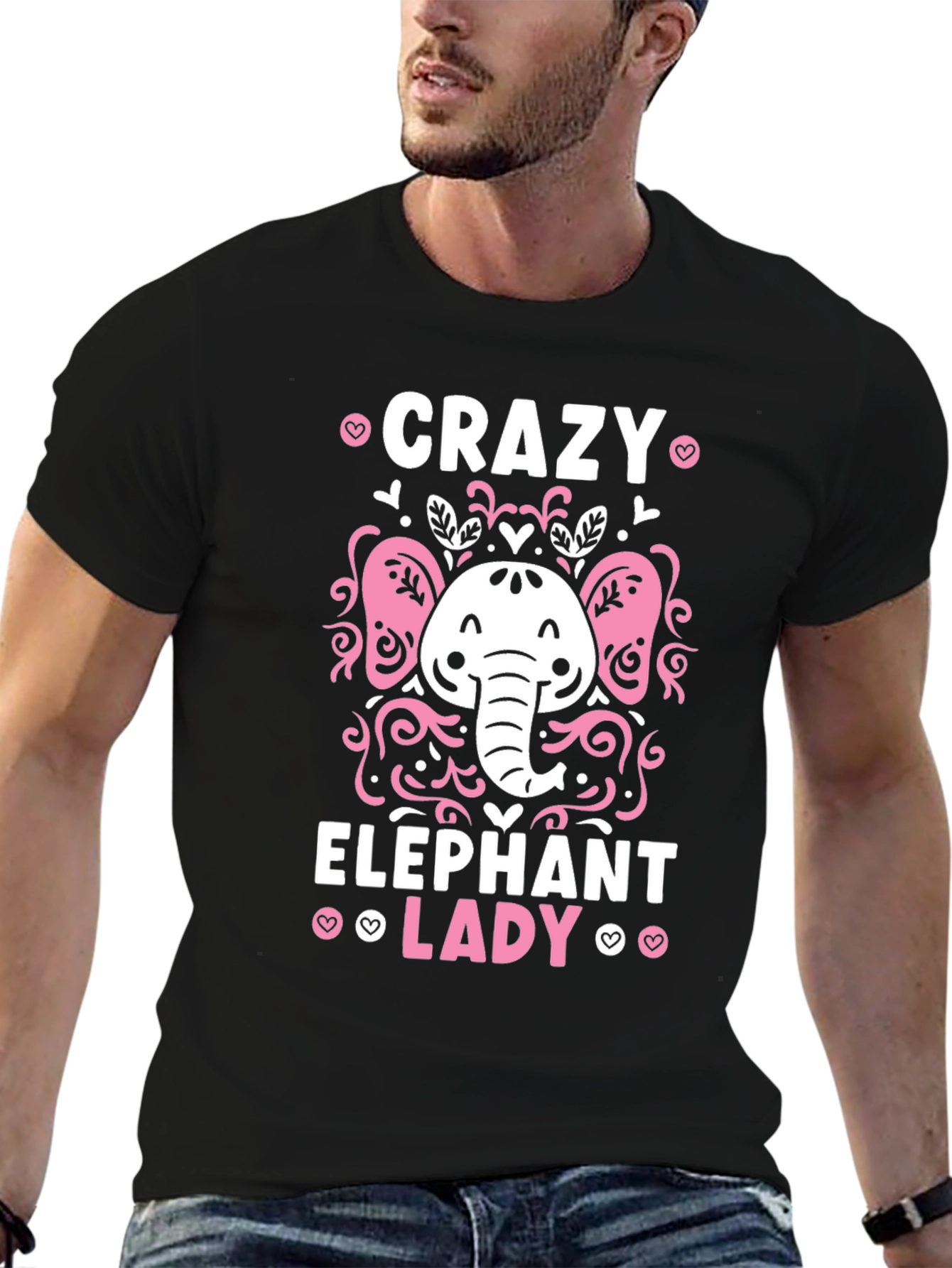 Crazy Elephant Lady Graphic Tee
