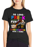 So Long Pre-K T-Rex Monster Truck Graduation Tee