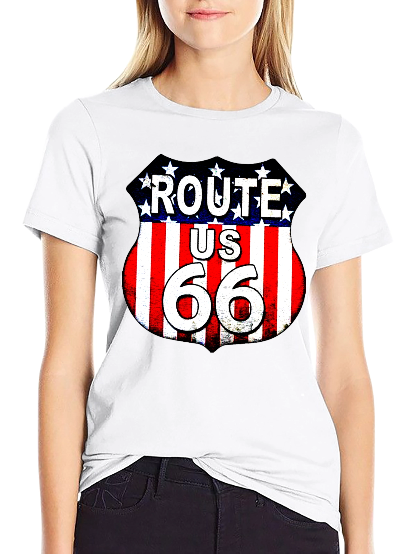 Route 66 Graphic Tee - American Road Trip T-Shirt