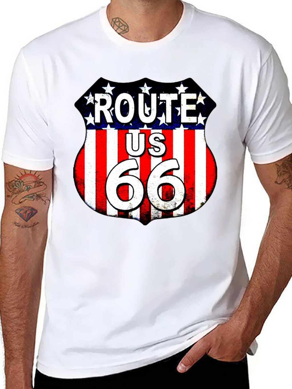 Route 66 Graphic Tee - American Road Trip T-Shirt