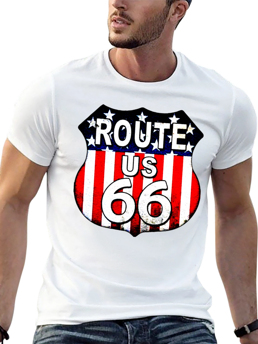 Route 66 Graphic Tee - American Road Trip T-Shirt