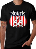 Route 66 Graphic Tee - American Road Trip T-Shirt