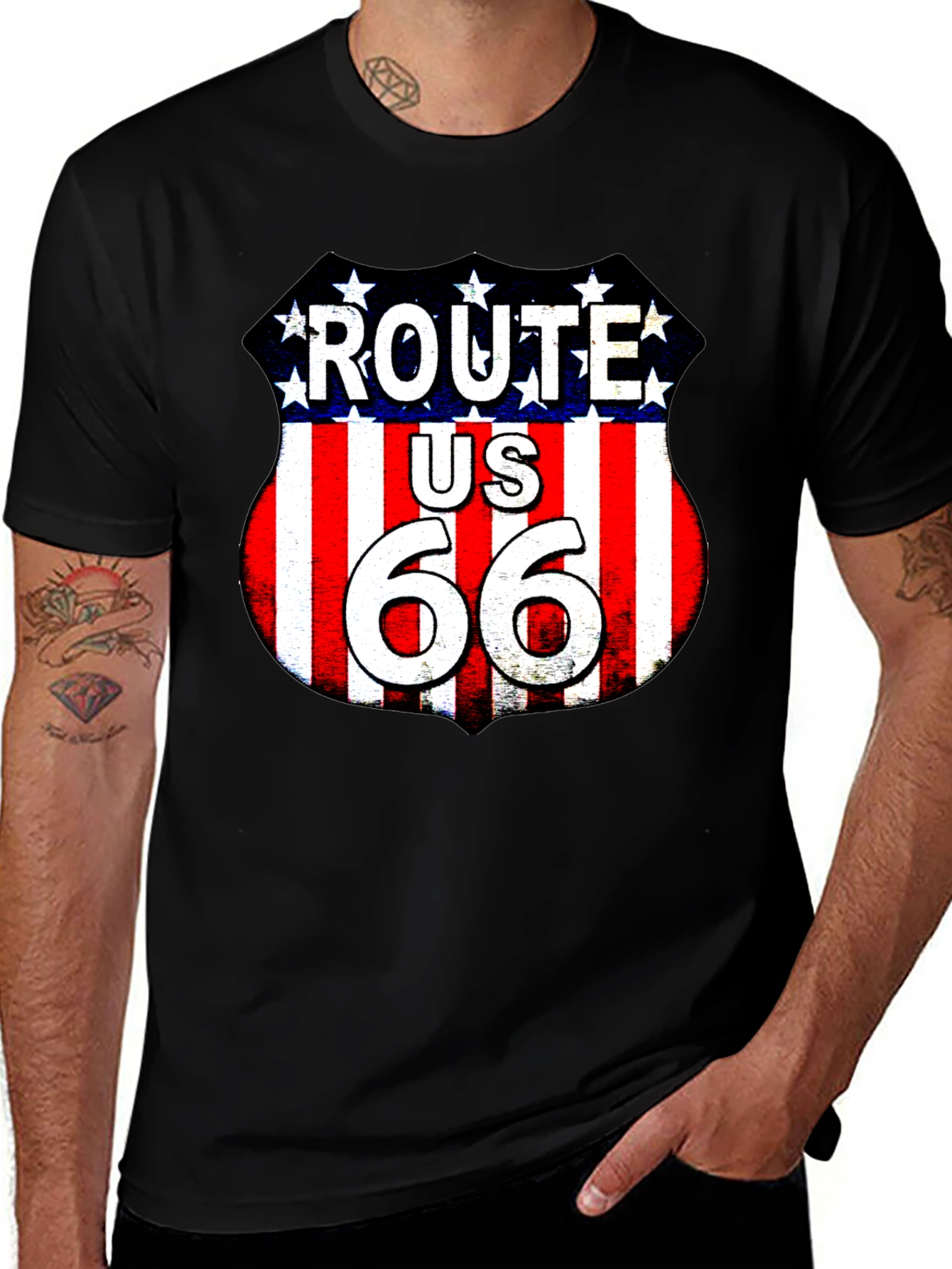 Route 66 Graphic Tee - American Road Trip T-Shirt