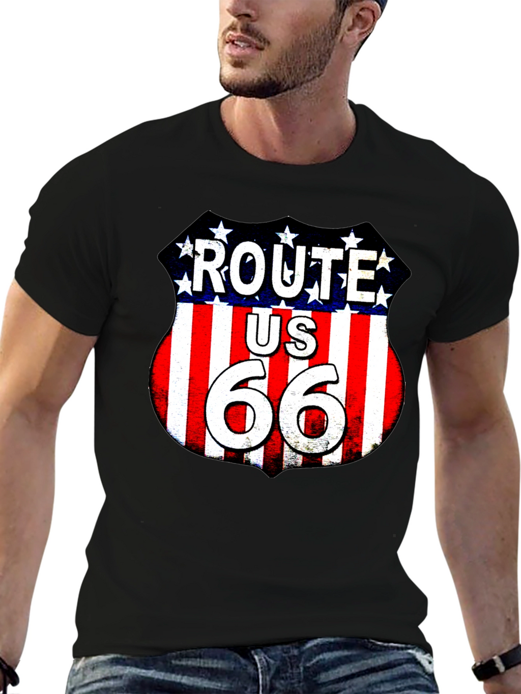 Route 66 Graphic Tee - American Road Trip T-Shirt