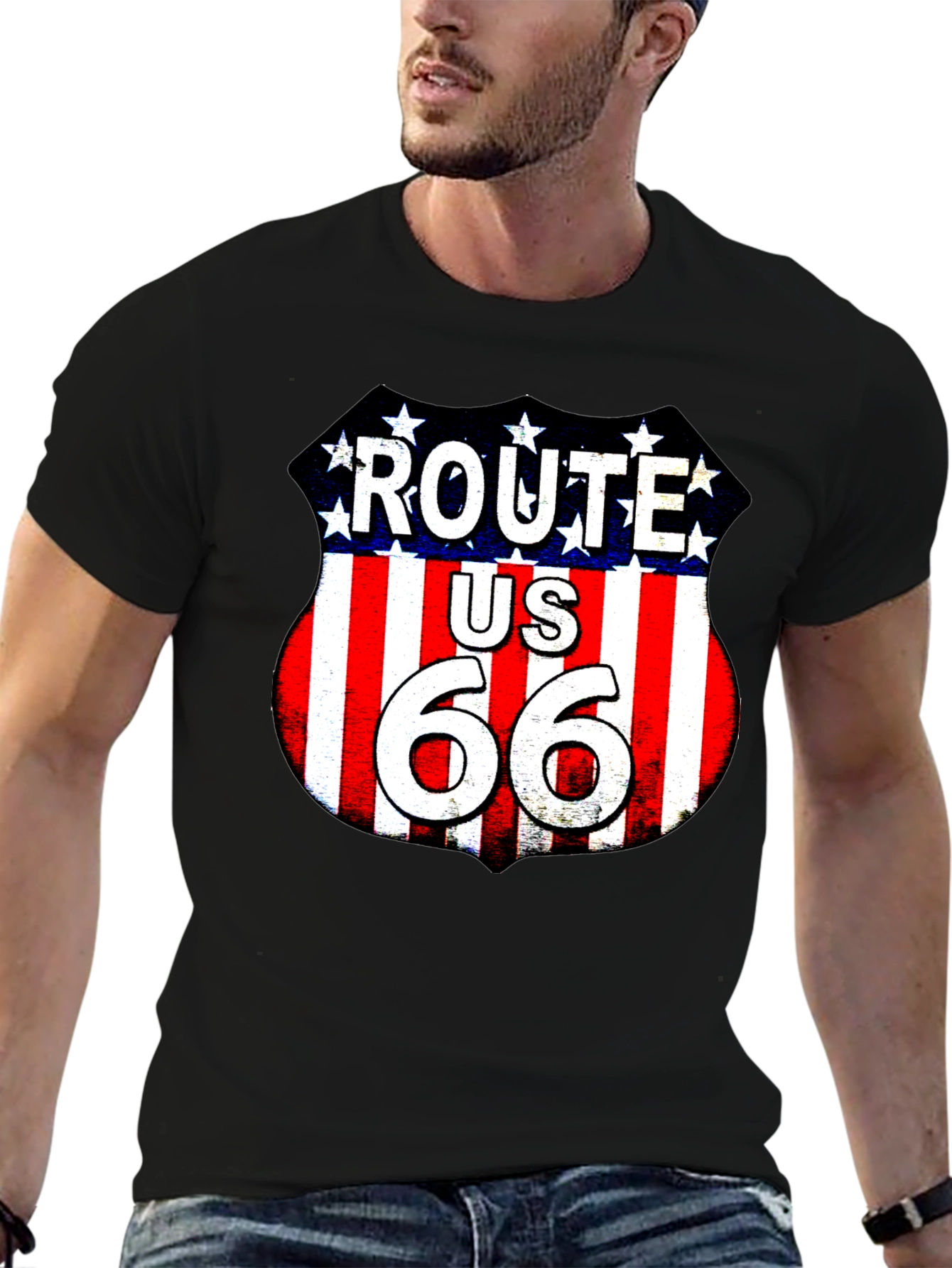 Route 66 Graphic Tee - American Road Trip T-Shirt