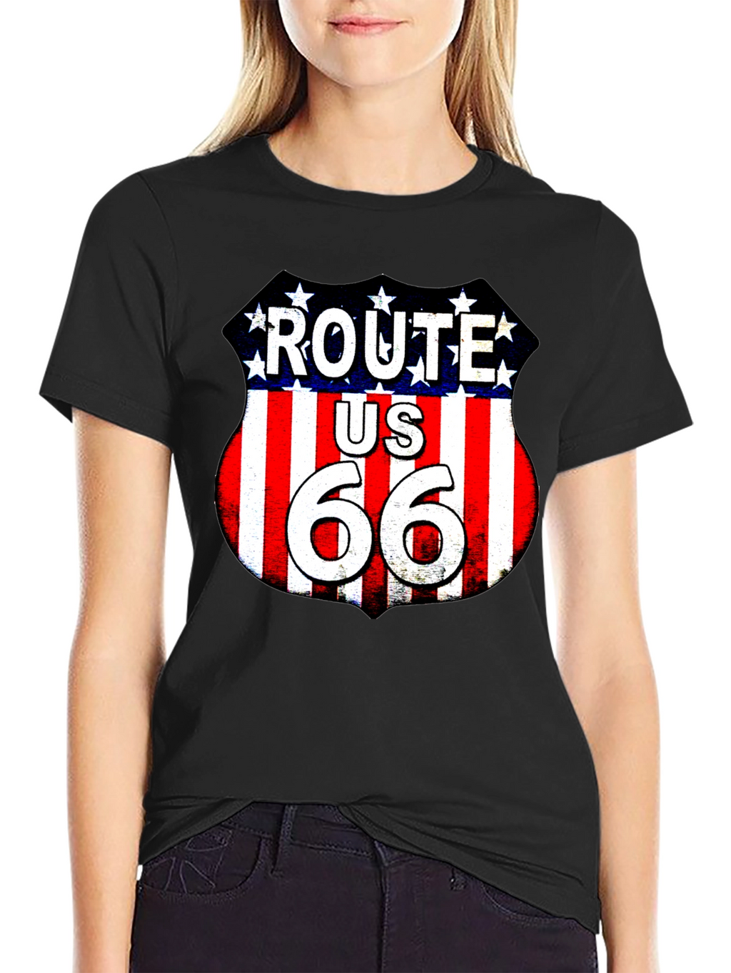 Route 66 Graphic Tee - American Road Trip T-Shirt