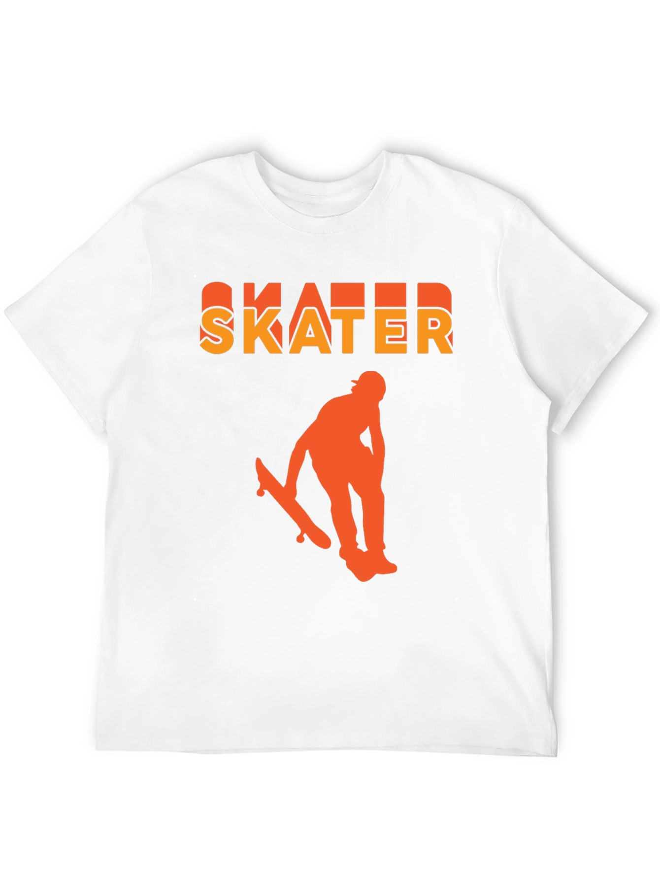 Skater Graphic T-Shirt - Black Bold Design