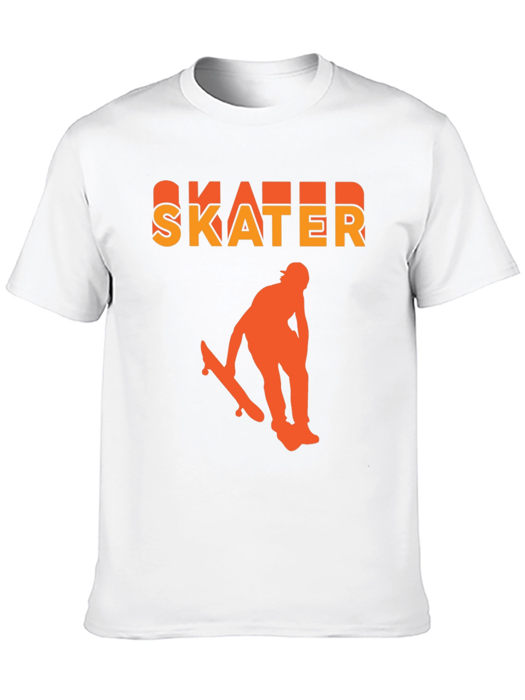 Skater Graphic T-Shirt - Black Bold Design