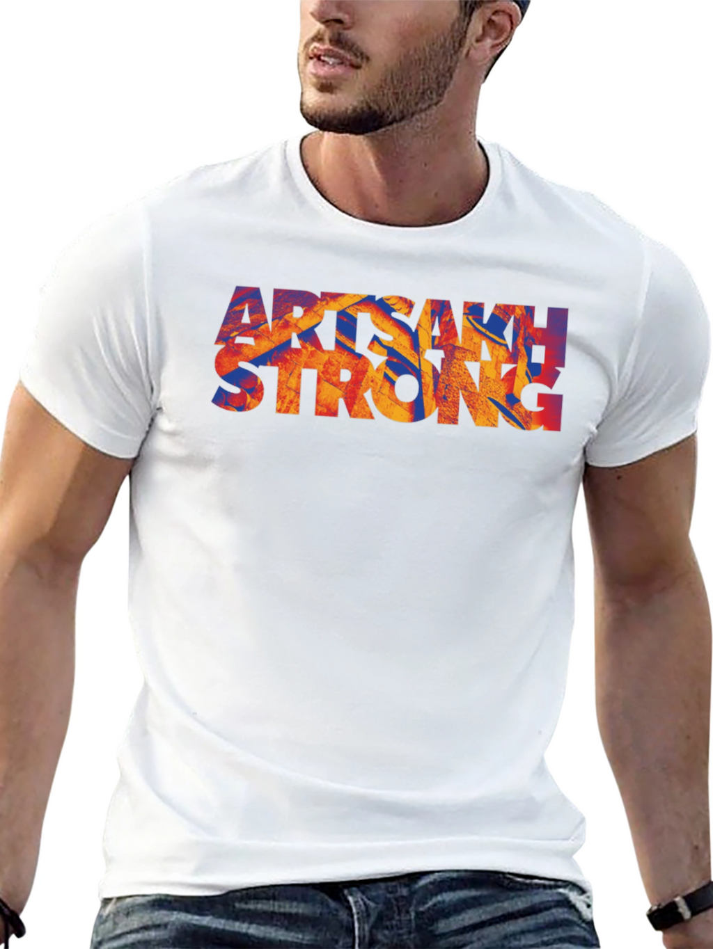 Artsakh Strong Graphic Tee - Mens Black T-Shirt