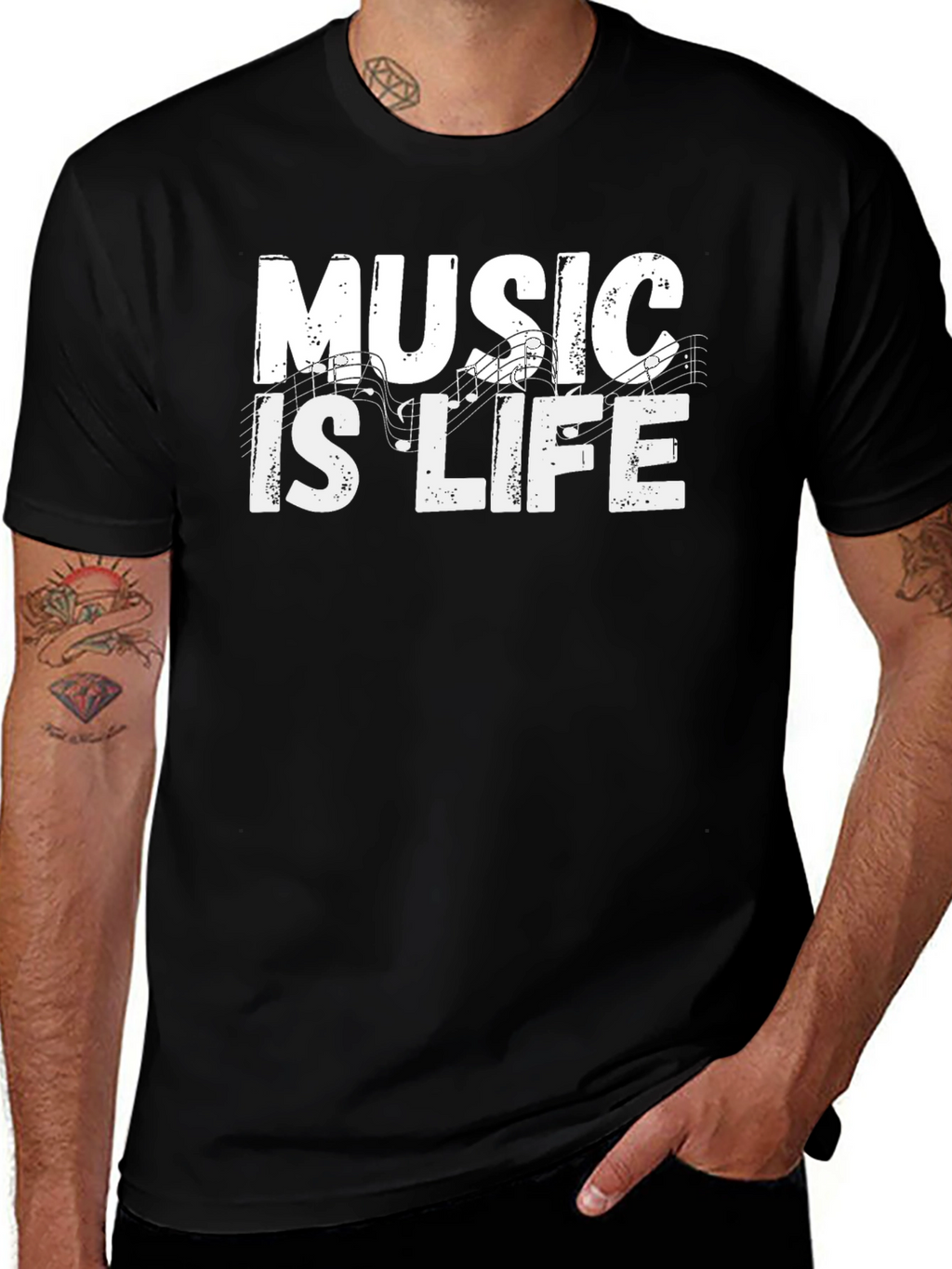 Music is Life Graphic Tee