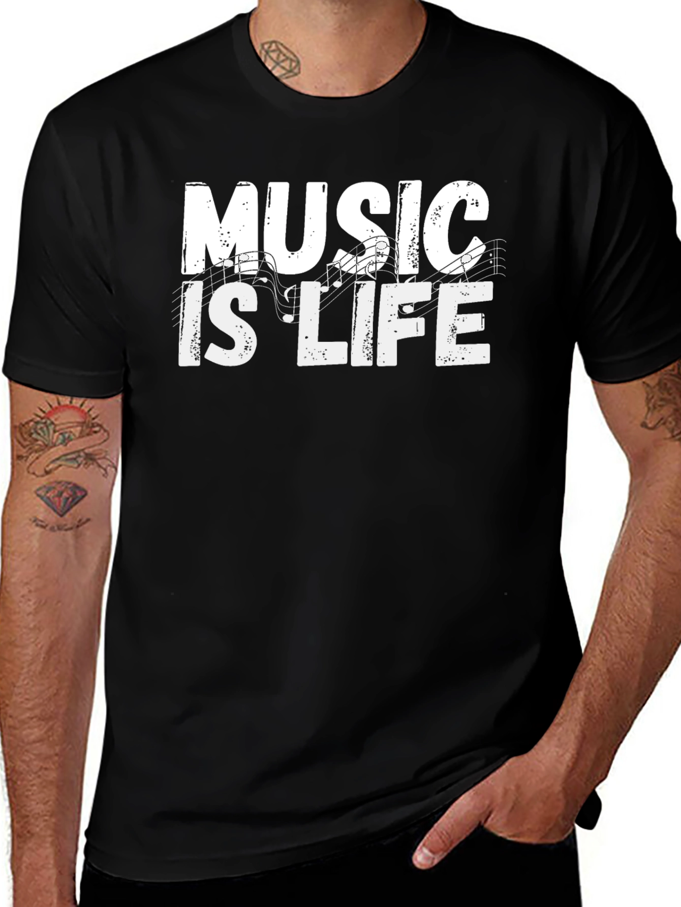 Music is Life Graphic Tee