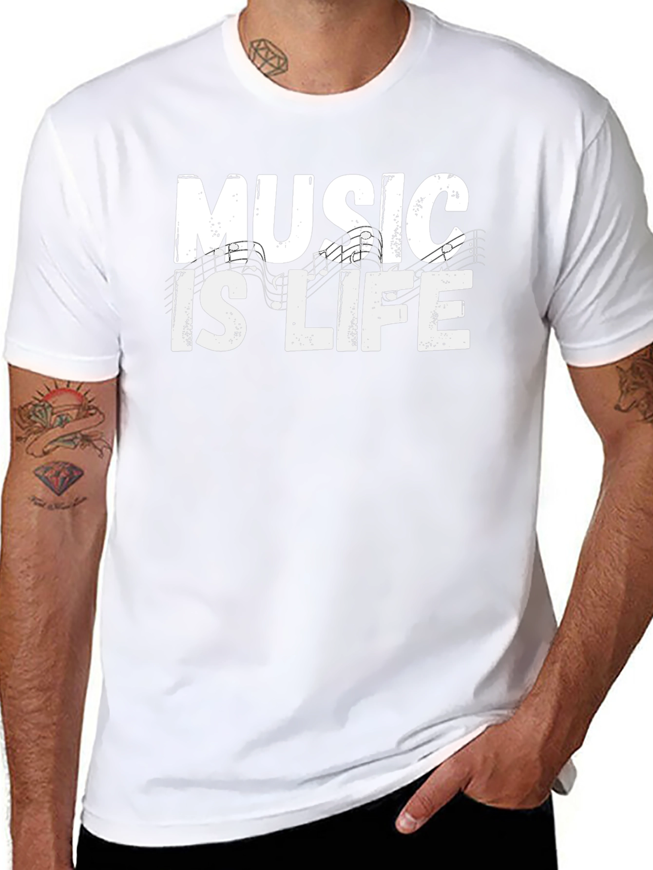 Music is Life Graphic Tee