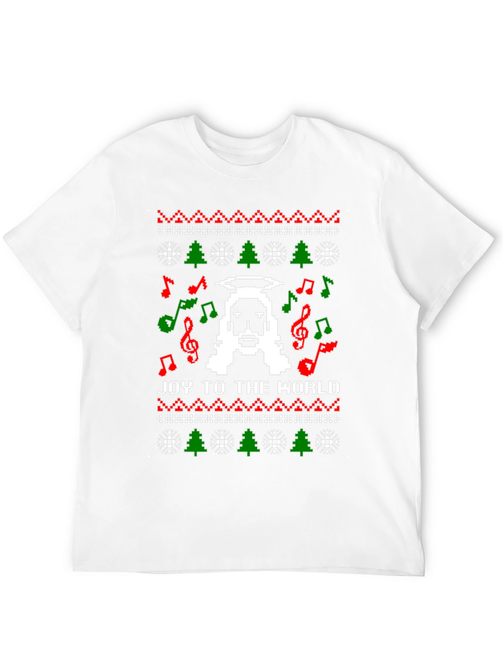 Pixel Jesus Ugly Christmas Sweater T-Shirt