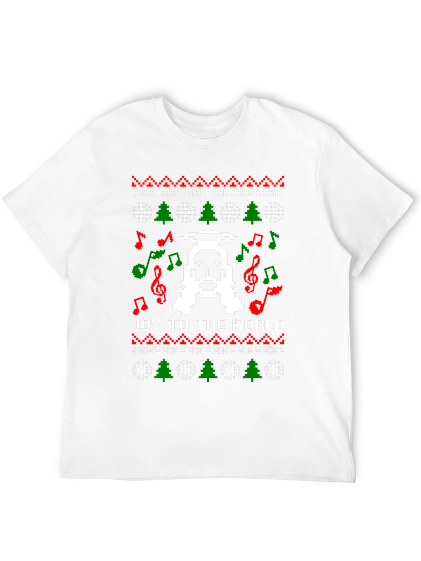 Pixel Jesus Ugly Christmas Sweater T-Shirt