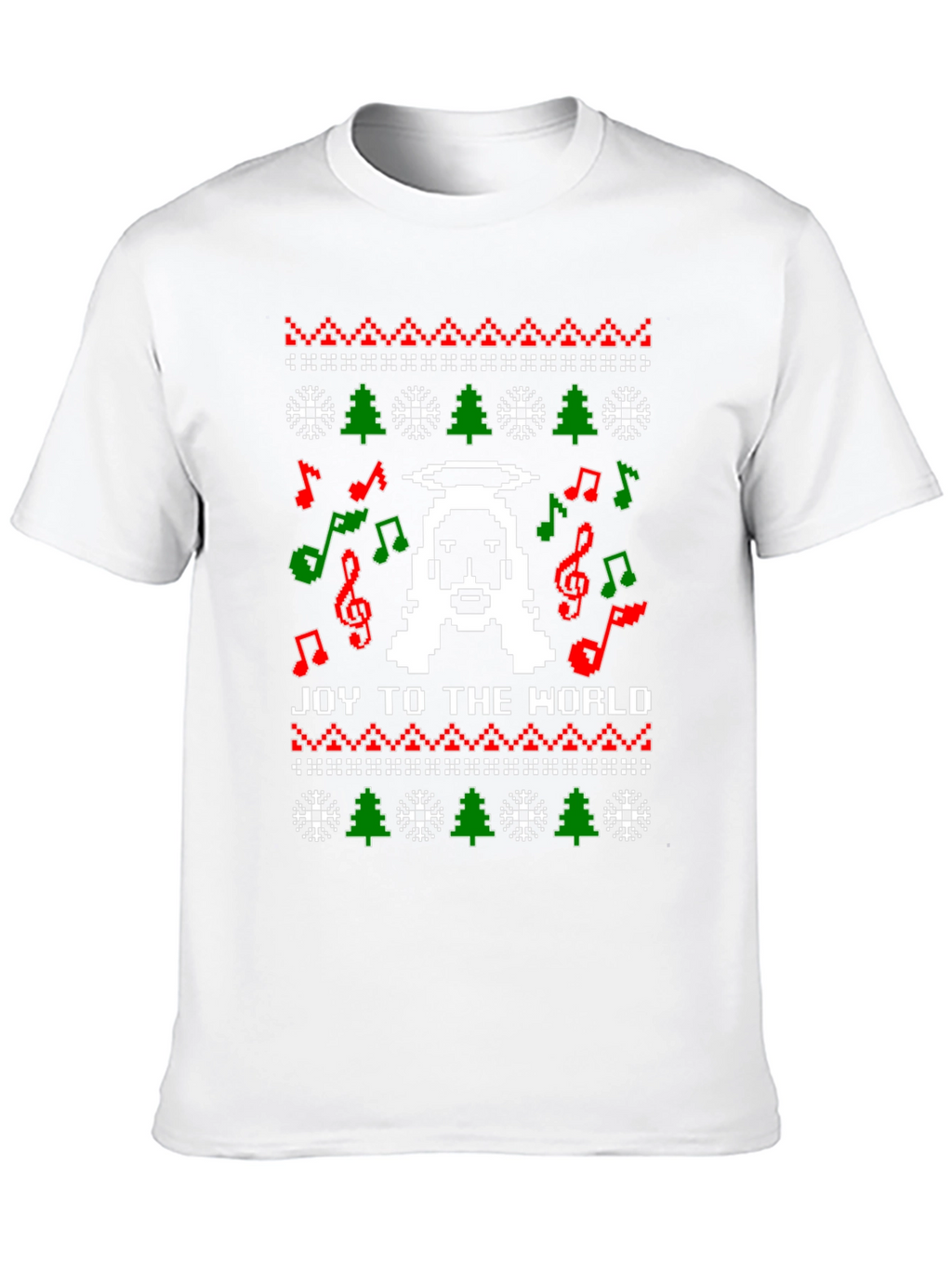 Pixel Jesus Ugly Christmas Sweater T-Shirt