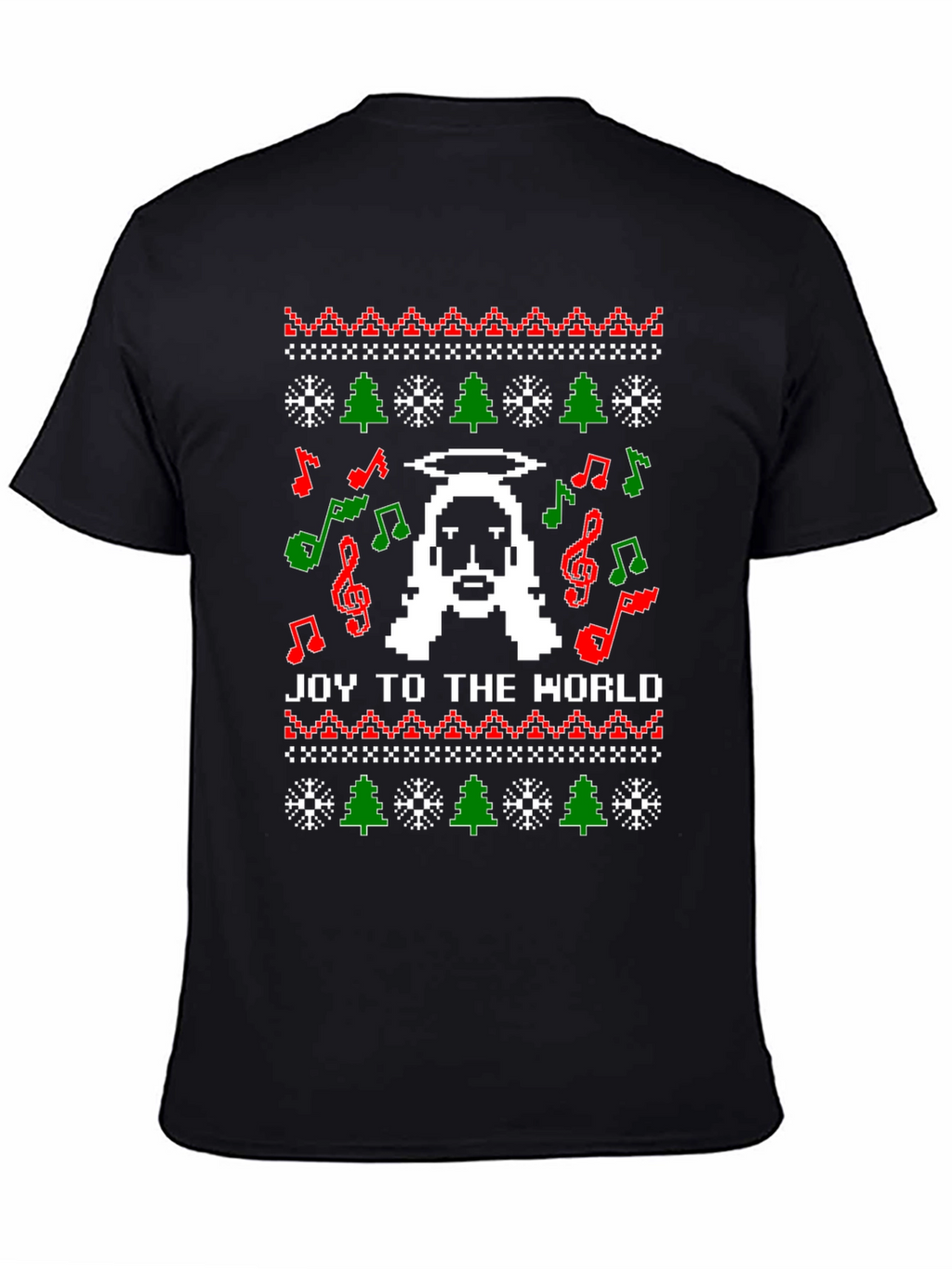 Pixel Jesus Ugly Christmas Sweater T-Shirt