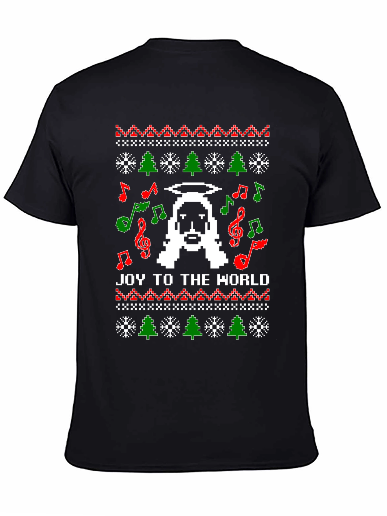 Pixel Jesus Ugly Christmas Sweater T-Shirt