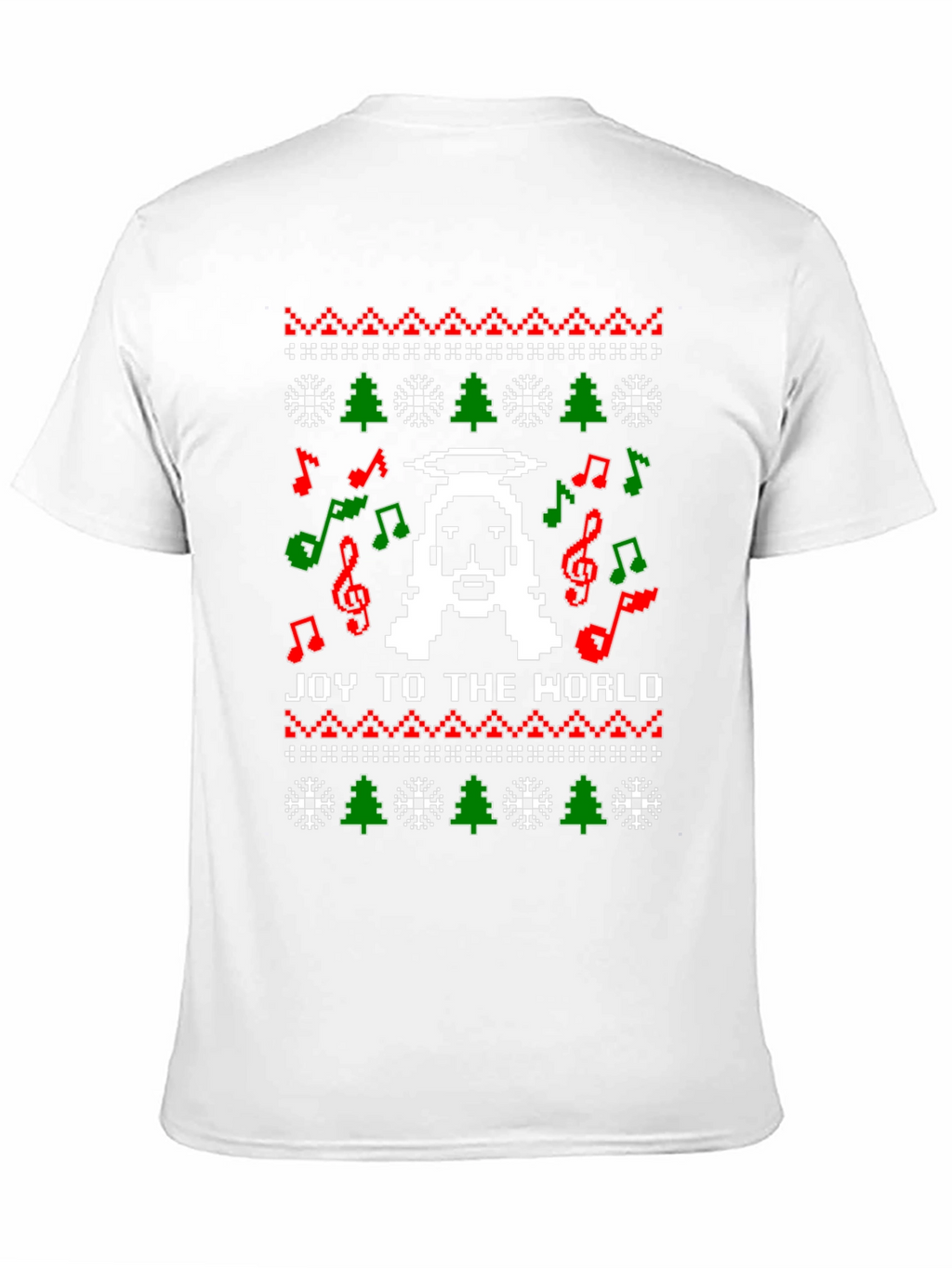 Pixel Jesus Ugly Christmas Sweater T-Shirt