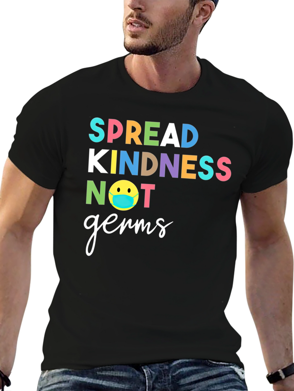 Spread Kindness T-Shirt - Black Graphic Tee
