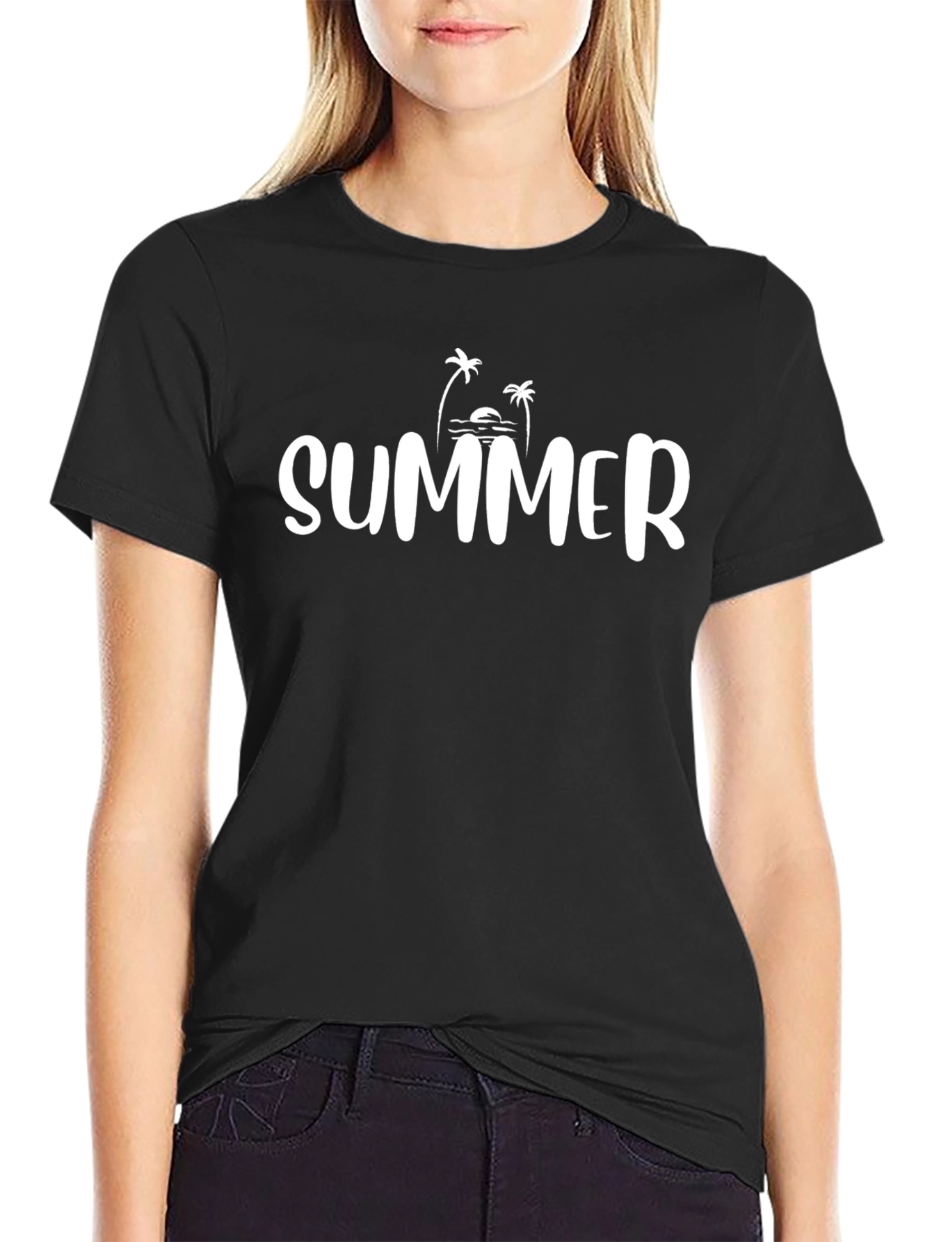 Summer Palm Tree T-Shirt - Casual Vacation Tee