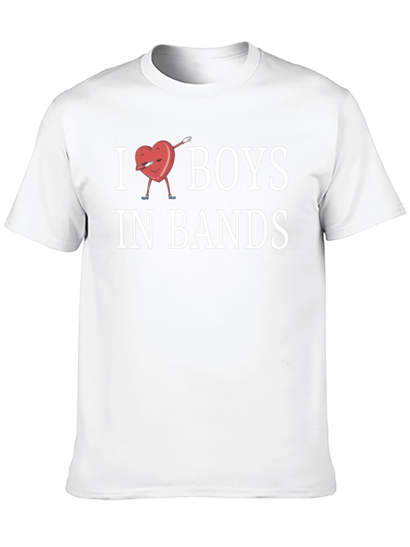 I Heart Boys in Bands Novelty T-Shirt