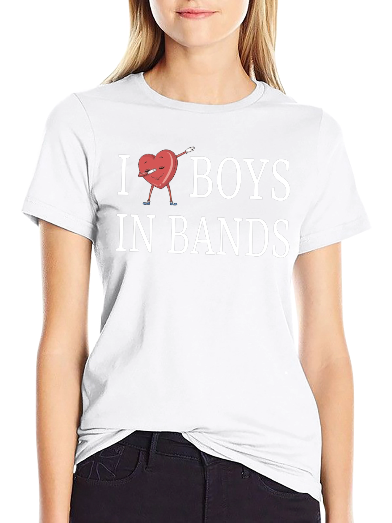 I Heart Boys in Bands Novelty T-Shirt