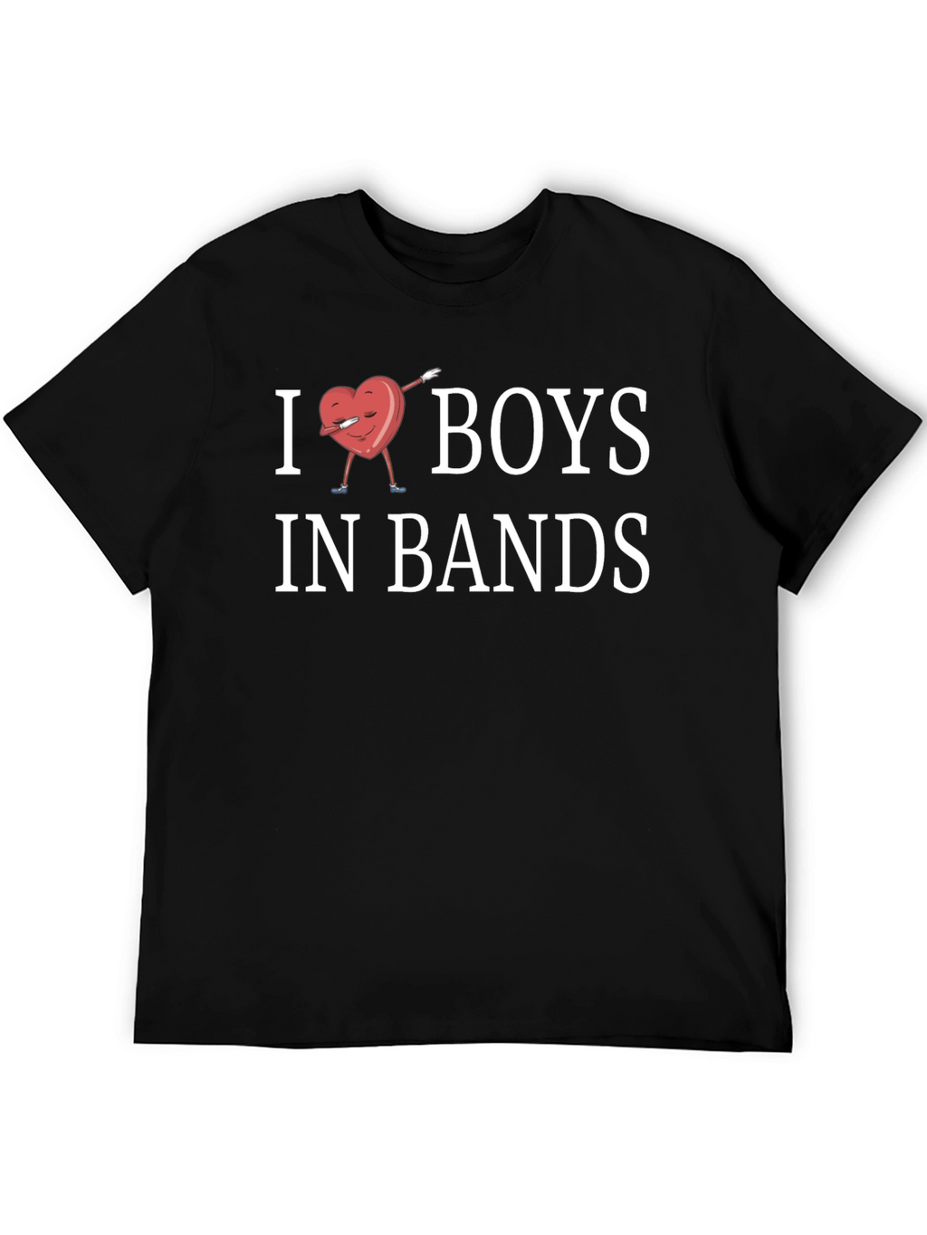 I Heart Boys in Bands Novelty T-Shirt