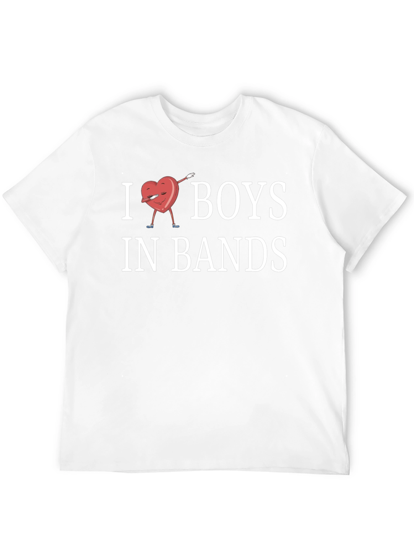 I Heart Boys in Bands Novelty T-Shirt