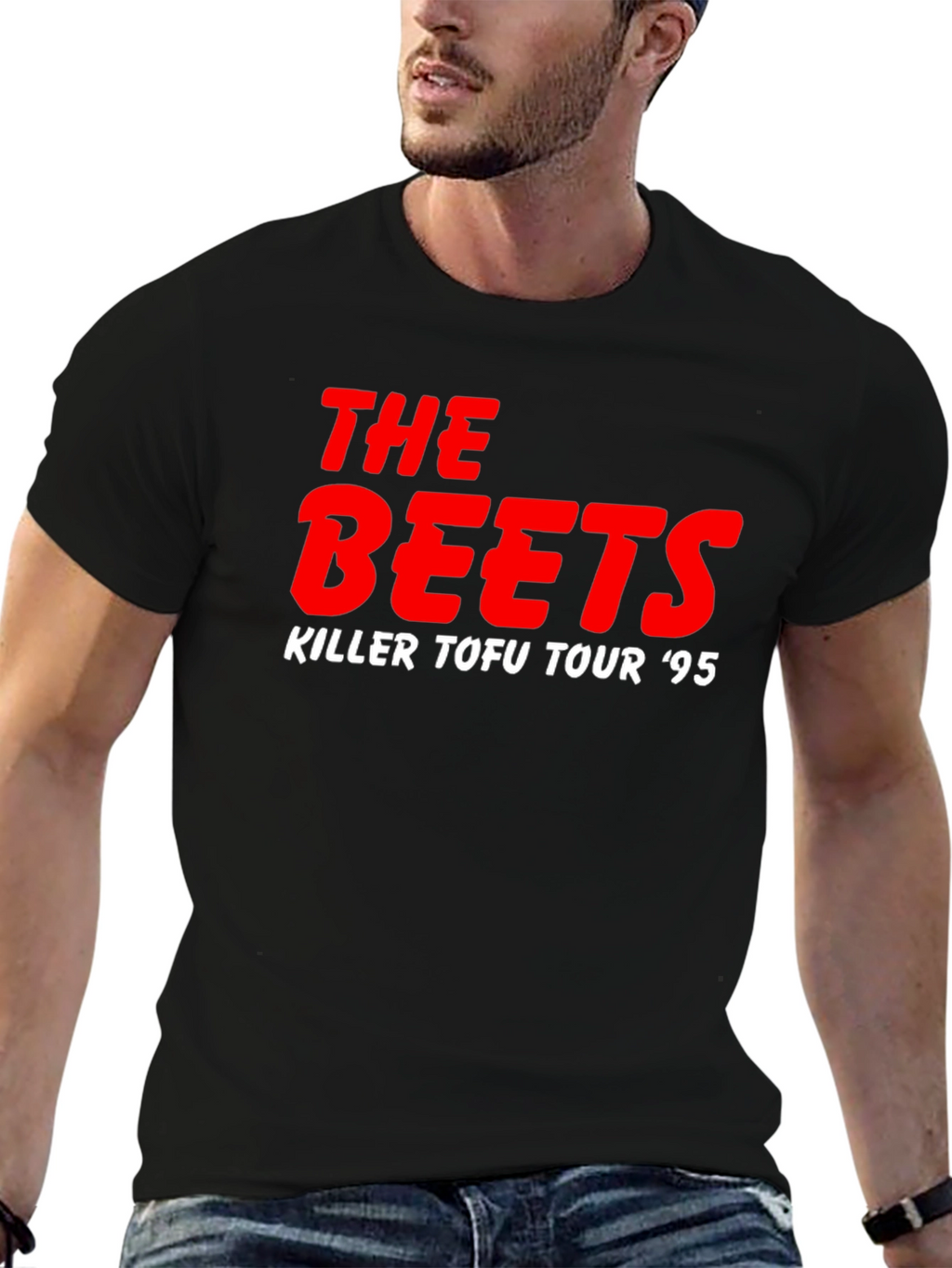 The Beets Killer Tofu Tour 95 Black T-Shirt