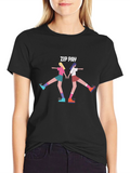 Zip Pay Graphic Black T-Shirt