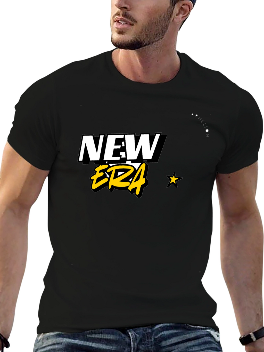 New Era Graphic Tee - Modern Style Black T-Shirt