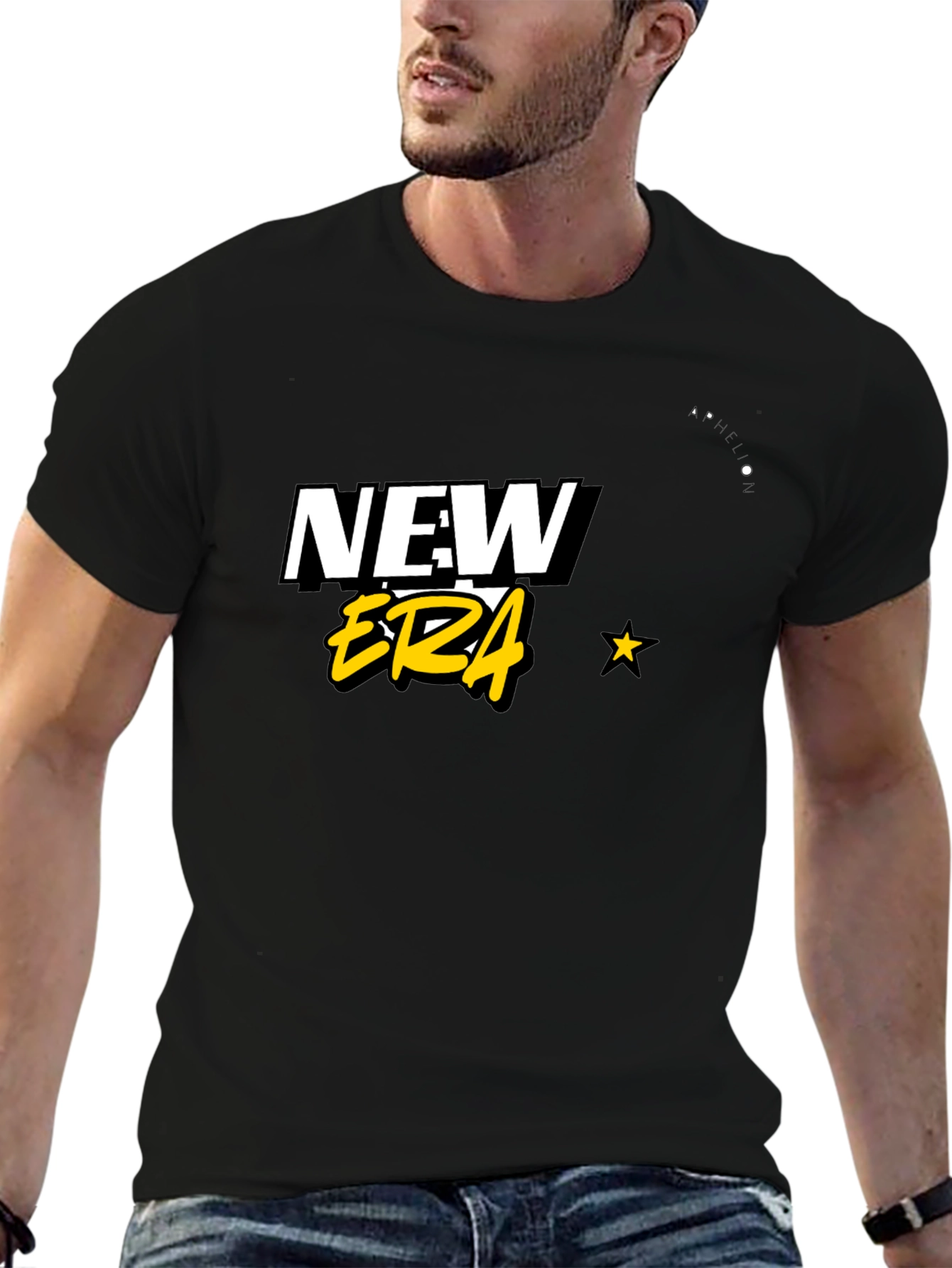New Era Graphic Tee - Modern Style Black T-Shirt