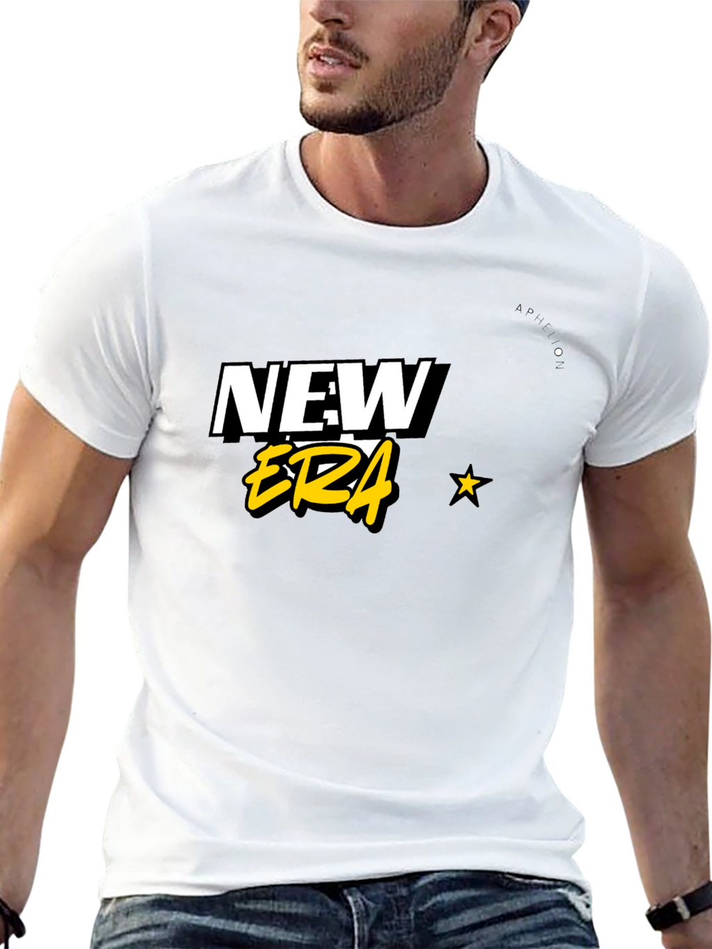 New Era Graphic Tee - Modern Style Black T-Shirt