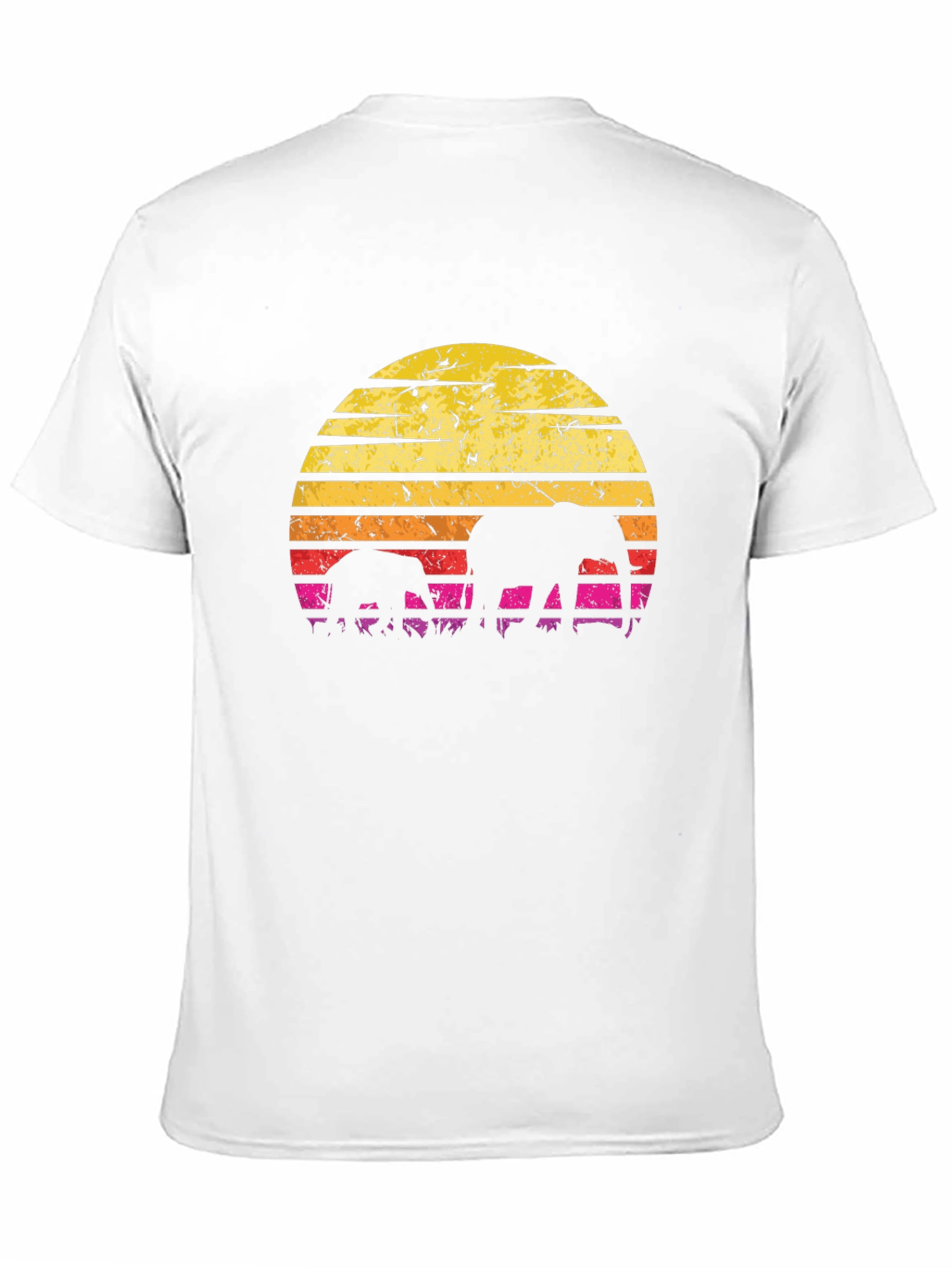 Elephant Sunset Graphic T-Shirt