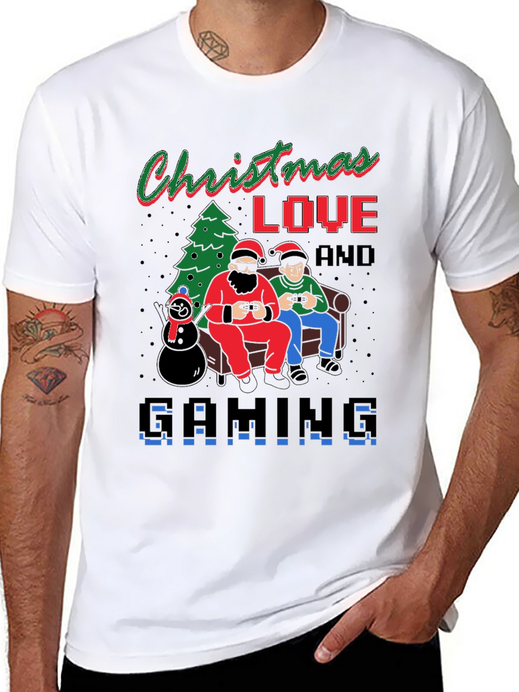 Christmas Love & Gaming T-Shirt