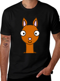 Cartoon Llama Graphic Tee - Funny Animal T-Shirt
