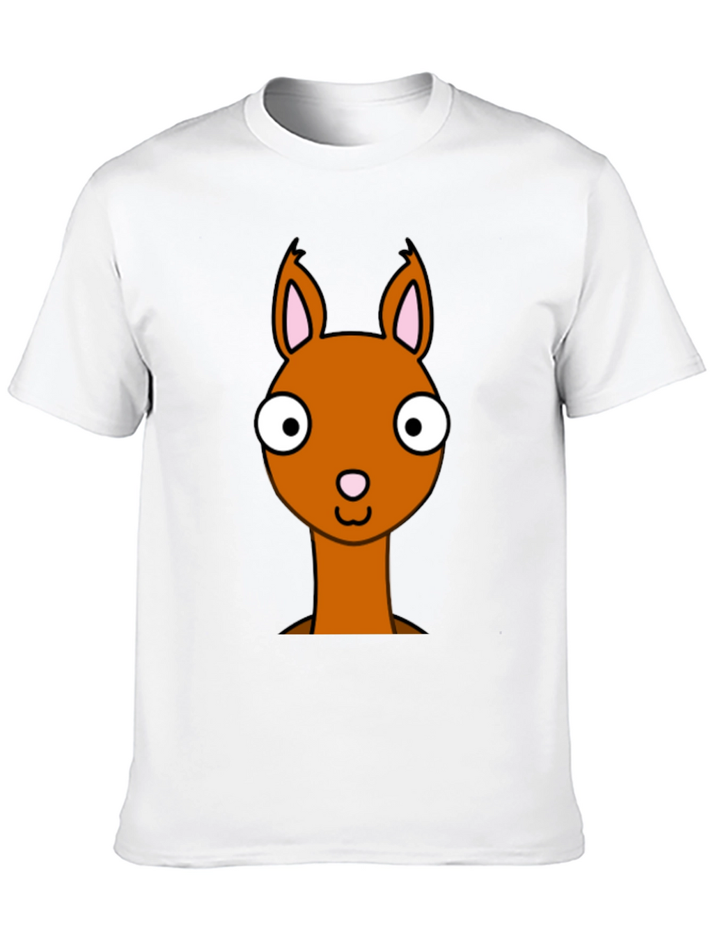 Cartoon Llama Graphic Tee - Funny Animal T-Shirt