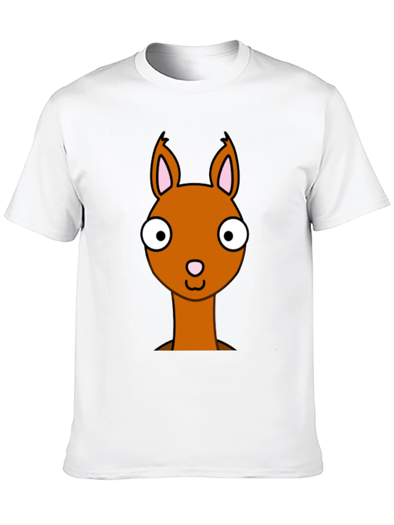 Cartoon Llama Graphic Tee - Funny Animal T-Shirt