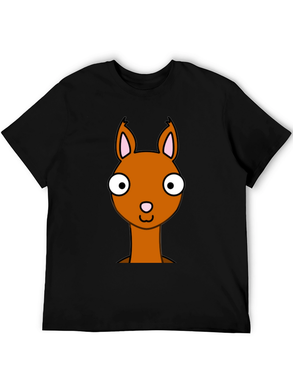 Cartoon Llama Graphic Tee - Funny Animal T-Shirt