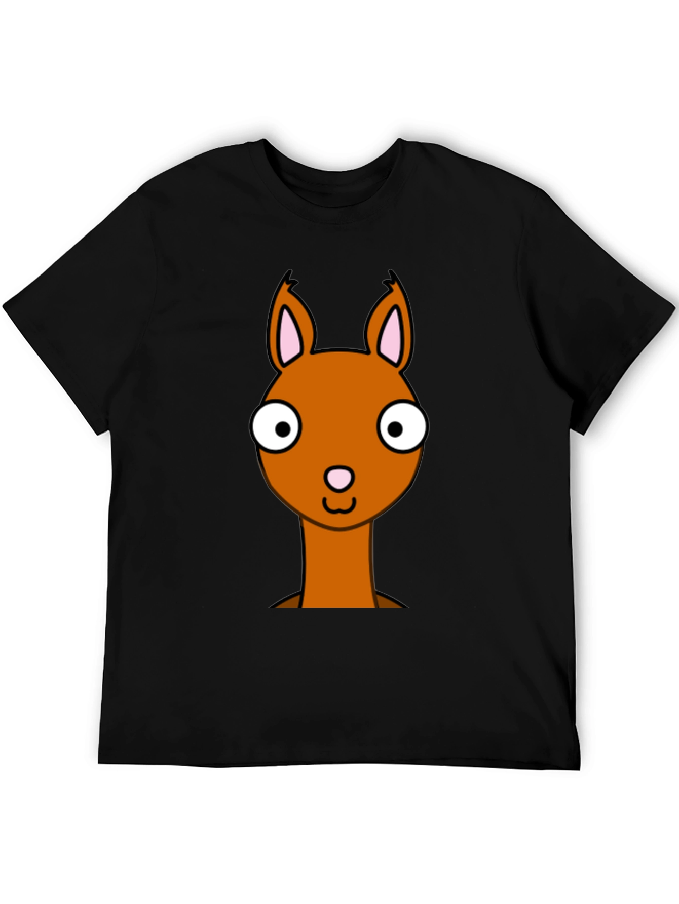 Cartoon Llama Graphic Tee - Funny Animal T-Shirt