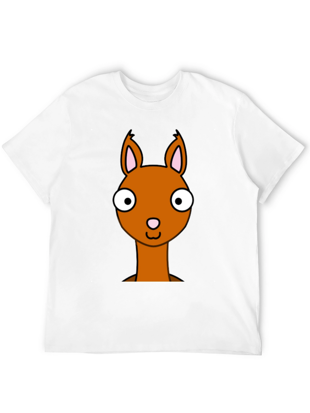 Cartoon Llama Graphic Tee - Funny Animal T-Shirt