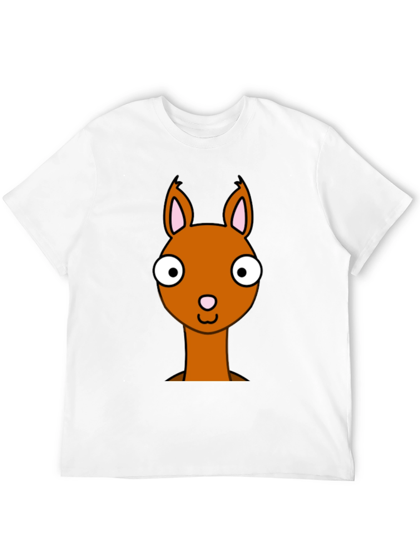 Cartoon Llama Graphic Tee - Funny Animal T-Shirt
