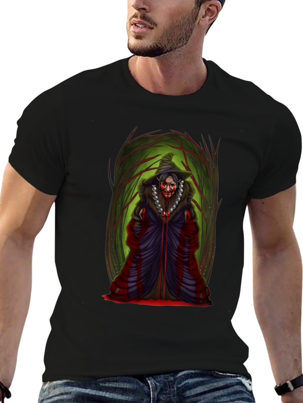 Witch Graphic Tee - Spooky Season Shirt