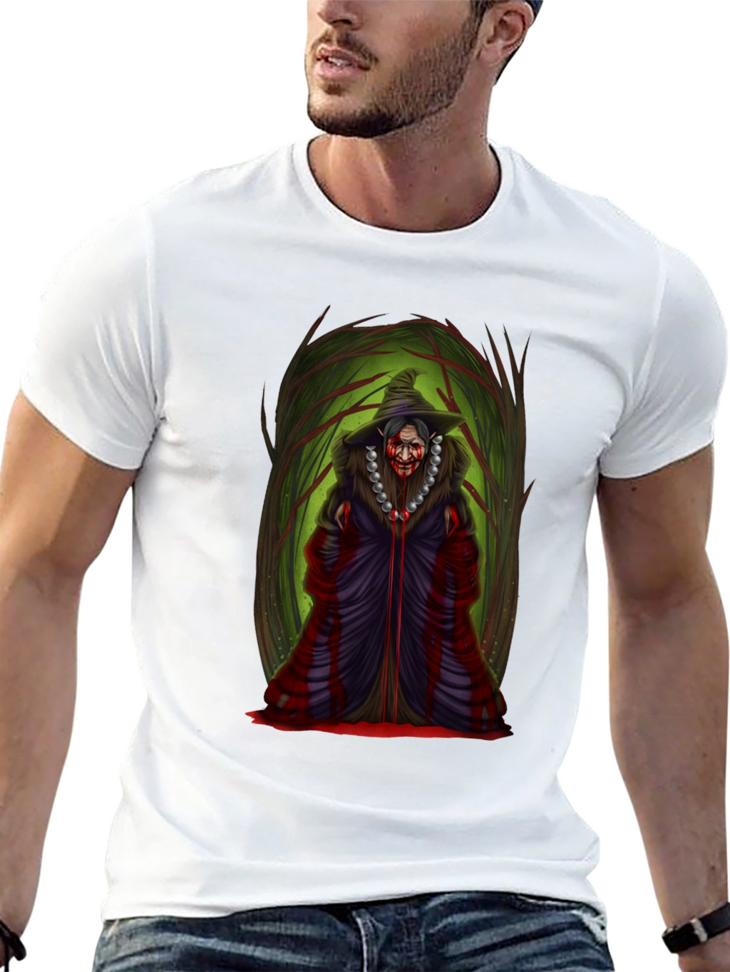 Witch Graphic Tee - Spooky Season Shirt
