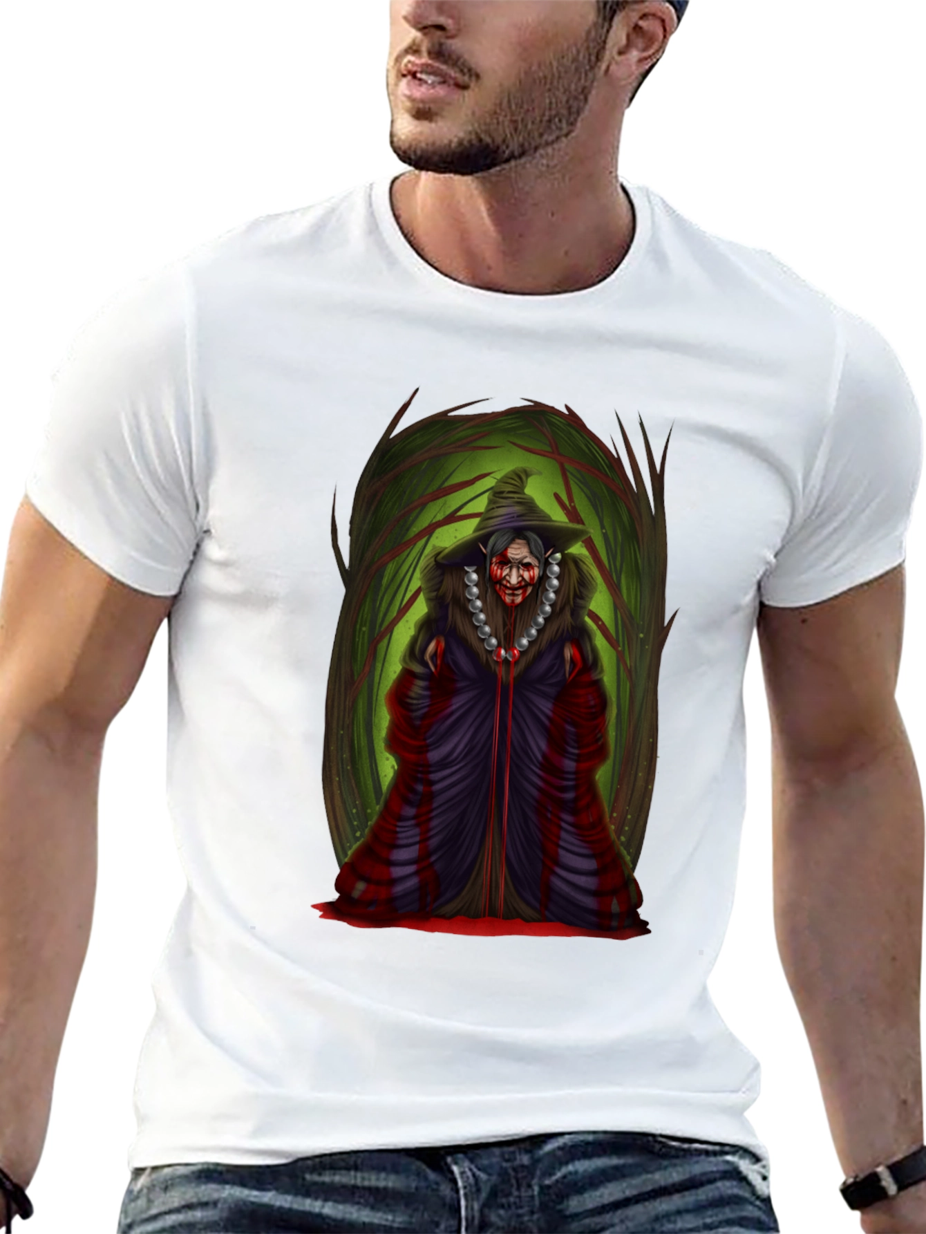 Witch Graphic Tee - Spooky Season Shirt