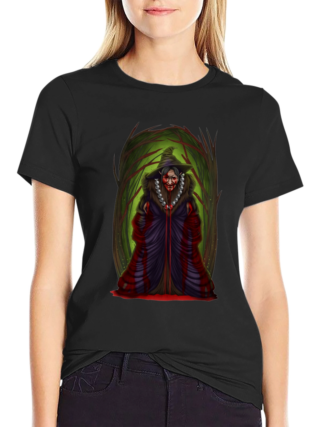 Witch Graphic Tee - Spooky Season Shirt