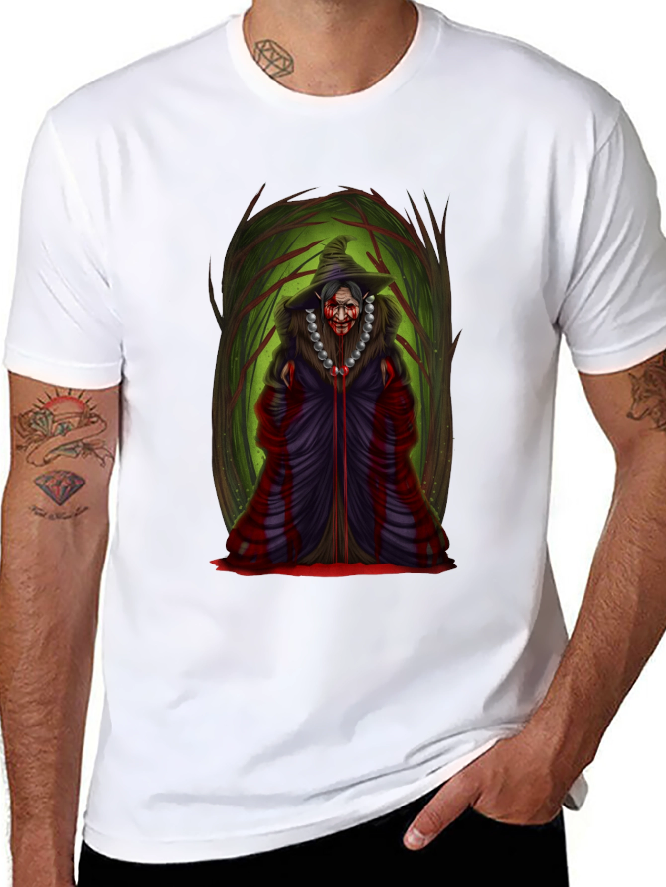 Witch Graphic Tee - Spooky Season Shirt